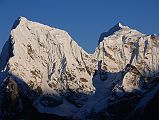 Gokyo Ri 04-6 Cholatse and Tawache Close Up From Gokyo Ri Before Sunset Cholatse and Taweche close up from Gokyo Ri in the late afternoon.